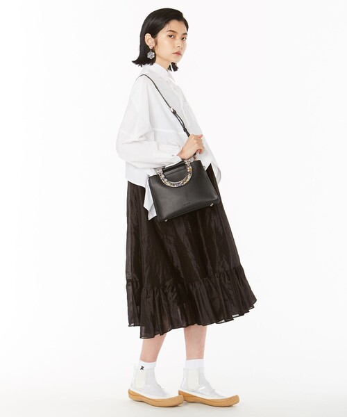 ANEVER（アンエバー）の「FLOWER HEXAGON PLATE イヤリング（イヤリング・レディース・ホワイト系・F）」の5枚目の写真