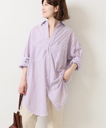 Spick & Span | ボイルストライプロングルーズシャツ◆(シャツ/ブラウス)