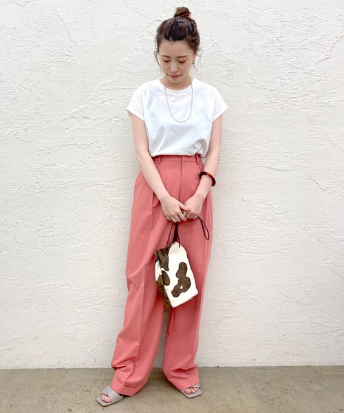 SHENERY（シーナリー）の「オーガニックコットンノースリーブ（タンクトップ・レディース・チャコールグレー/ブラック/オフホワイト/イエロー・FREE）」の13枚目の写真