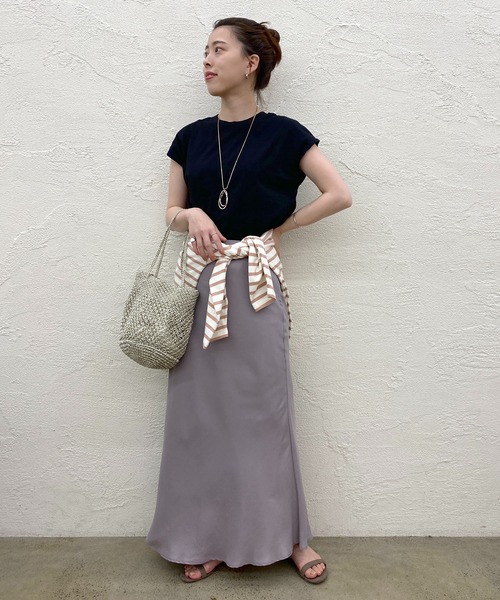 SHENERY（シーナリー）の「オーガニックコットンノースリーブ（タンクトップ・レディース・チャコールグレー/ブラック/オフホワイト/イエロー・FREE）」の20枚目の写真