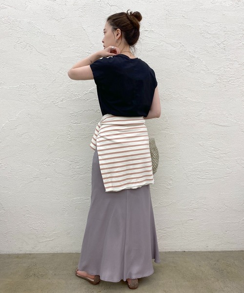 SHENERY（シーナリー）の「オーガニックコットンノースリーブ（タンクトップ・レディース・チャコールグレー/ブラック/オフホワイト/イエロー・FREE）」の21枚目の写真