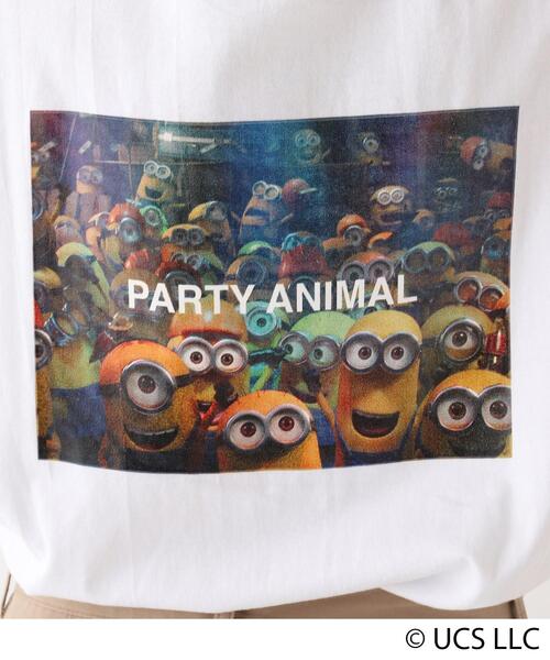 MINIONS（ミニオンズ）の「◆MINION ミニオン / バックプリント  コットン半袖Tシャツ（Tシャツ/カットソー・レディース・アイボリー/ブラック/ベージュ・99）」の5枚目の写真
