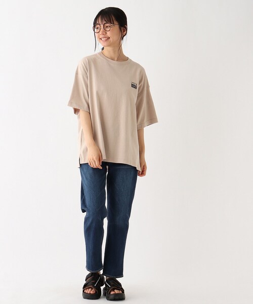 MINIONS（ミニオンズ）の「◆MINION ミニオン / バックプリント  コットン半袖Tシャツ（Tシャツ/カットソー・レディース・アイボリー/ブラック/ベージュ・99）」の12枚目の写真