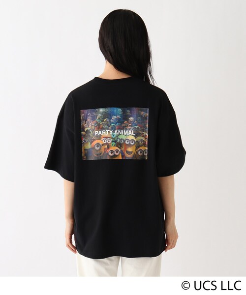 MINIONS（ミニオンズ）の「◆MINION ミニオン / バックプリント  コットン半袖Tシャツ（Tシャツ/カットソー・レディース・アイボリー/ブラック/ベージュ・99）」の18枚目の写真