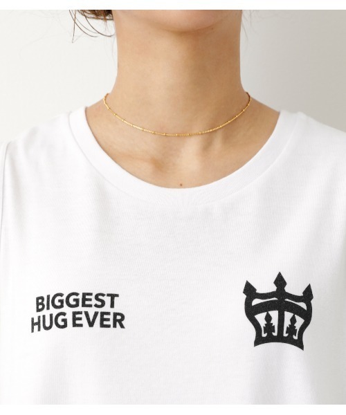 RODEO CROWNS WIDE BOWL（ロデオクラウンズワイドボウル）の「ビッグロゴタンクワンピース（ワンピース・レディース・ホワイト/ブラック/ベージュ・FREE）」の9枚目の写真