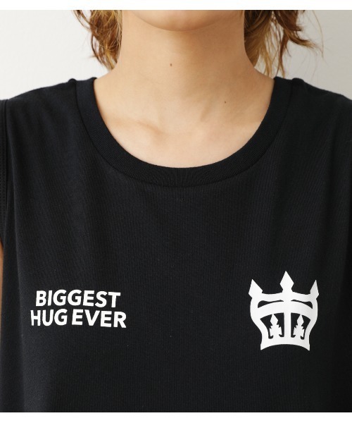 RODEO CROWNS WIDE BOWL（ロデオクラウンズワイドボウル）の「ビッグロゴタンクワンピース（ワンピース・レディース・ホワイト/ブラック/ベージュ・FREE）」の16枚目の写真