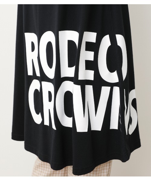 RODEO CROWNS WIDE BOWL（ロデオクラウンズワイドボウル）の「ビッグロゴタンクワンピース（ワンピース・レディース・ホワイト/ブラック/ベージュ・FREE）」の19枚目の写真