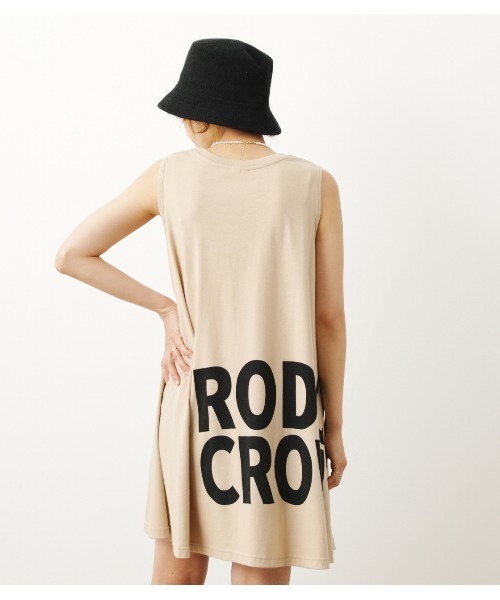 RODEO CROWNS WIDE BOWL（ロデオクラウンズワイドボウル）の「ビッグロゴタンクワンピース（ワンピース・レディース・ホワイト/ブラック/ベージュ・FREE）」の22枚目の写真