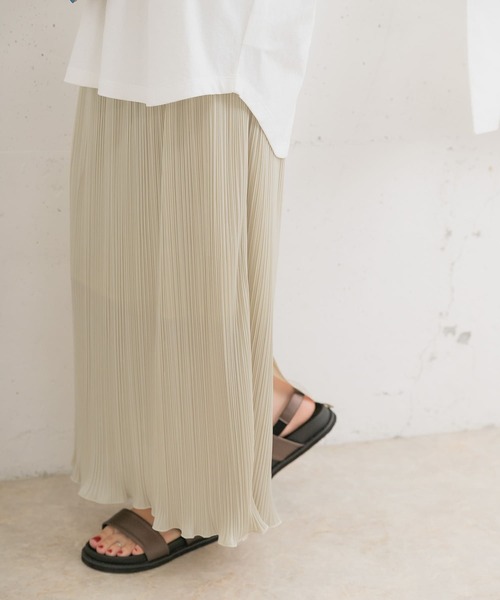 ITEMS URBANRESEARCH（アイテムズ アーバンリサーチ）の「プリーツタイトスカート（スカート・レディース・ピンクベージュ/ブラック/ベージュ・FREE）」の21枚目の写真