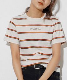 X-girl | MULTI STRIPE BABY S/S TOP(Tシャツ/カットソー)