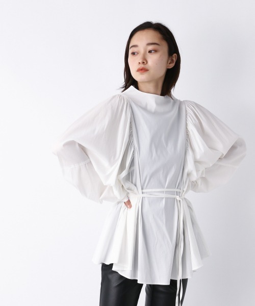 JEANASIS（ジーナシス）の「ソデボリュームコードブラウス/958378（シャツ/ブラウス・レディース・ホワイト/ブラック/ピンク・FREE）」の19枚目の写真