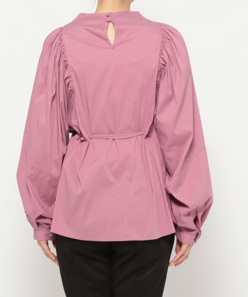 JEANASIS（ジーナシス）の「ソデボリュームコードブラウス/958378（シャツ/ブラウス・レディース・ホワイト/ブラック/ピンク・FREE）」の14枚目の写真