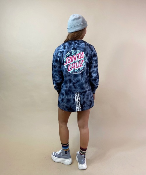 SANTA CRUZ(サンタクルーズ)の「【ムラサキスポーツ別注】SANTACRUZ/サンタクルーズ ビッグシルエット ラインテープ柄バックプリントロンT 502213432(Tシャツ/カットソー・レディース・ホワイト/ブラック/イエロー/ブラック系その他・M/L)」の10枚目の写真