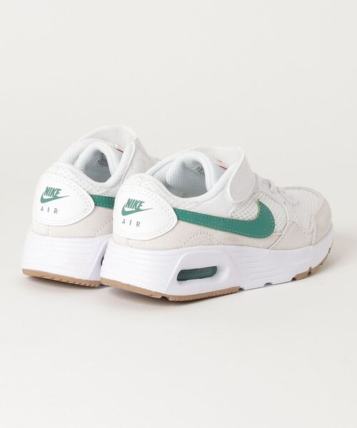 NIKE（ナイキ）の「NIKE/ナイキ  キッズ スニーカー AIRMAX SC エアマックス 軽量 ゴムひも CZ5356 104（スニーカー・キッズ・ホワイト×グリーン・22.0cm/17.0cm/18.0cm/19.0cm/20.0cm/21.0cm/19.5cm/16.5cm/17.5cm/18.5cm/20.5cm/21.5cm）」の3枚目の写真