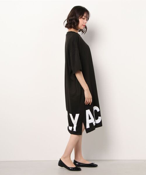 SILVER BULLET(シルバーバレット)の「『BANANA TRIP/バナナトリップ』ACCEPT ポケット付きTシャツワンピース【b】(ワンピース・レディース・カーキ/ホワイト/ブラック・M/L)」の6枚目の写真