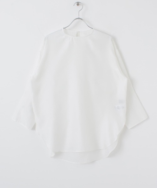 audrey and john wad（オードリーアンドジョンワッド）の「Audrey and John Wad　Long Pullover Blouse（シャツ/ブラウス・レディース・ホワイト/ブラック・FREE）」の9枚目の写真