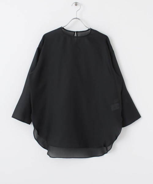 audrey and john wad（オードリーアンドジョンワッド）の「Audrey and John Wad　Long Pullover Blouse（シャツ/ブラウス・レディース・ホワイト/ブラック・FREE）」の5枚目の写真