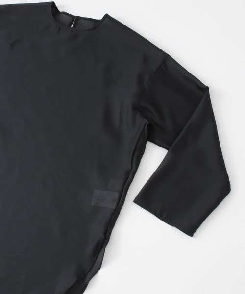 audrey and john wad（オードリーアンドジョンワッド）の「Audrey and John Wad　Long Pullover Blouse（シャツ/ブラウス・レディース・ホワイト/ブラック・FREE）」の7枚目の写真