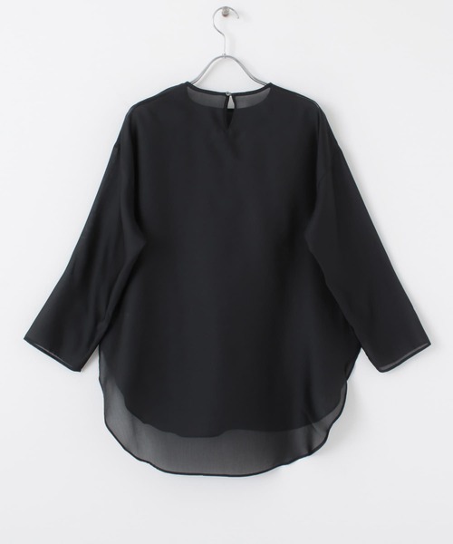 audrey and john wad（オードリーアンドジョンワッド）の「Audrey and John Wad　Long Pullover Blouse（シャツ/ブラウス・レディース・ホワイト/ブラック・FREE）」の4枚目の写真
