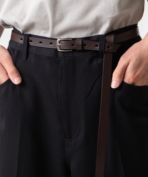 WEGO（ウィゴー）の「WEGO/【本革】【ZOZOTOWN＆一部店限定】イタリアンレザーナローベルト（ベルト・メンズ・その他1/その他2/その他3/その他4/その他5/その他6・FREE）」の4枚目の写真