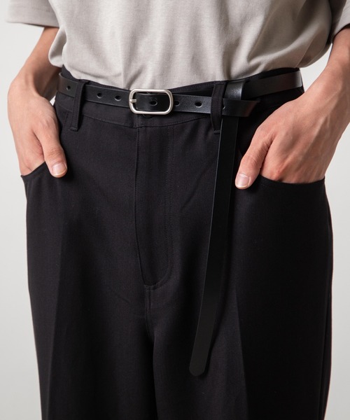 WEGO（ウィゴー）の「WEGO/【本革】【ZOZOTOWN＆一部店限定】イタリアンレザーナローベルト（ベルト・メンズ・その他1/その他2/その他3/その他4/その他5/その他6・FREE）」の6枚目の写真