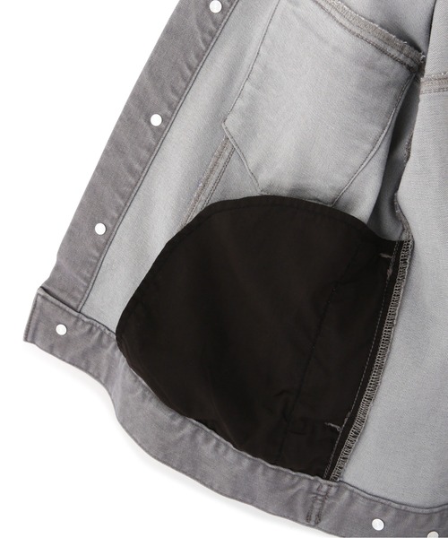 NATURAL BEAUTY BASIC（ナチュラルビューティーベーシック）の「ノーカラーＧジャン/0171255881（デニムジャケット・レディース・グレー・SMALL/MEDIUM）」の11枚目の写真