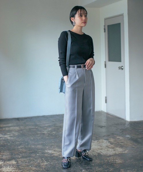 PAGEBOY（ページボーイ）の「ビスチェライクレイヤードプルオーバー（ニット/セーター・レディース・オフホワイト/ブラック/ブラウン系その他・FREE）」の5枚目の写真