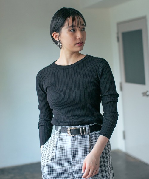 PAGEBOY（ページボーイ）の「ビスチェライクレイヤードプルオーバー（ニット/セーター・レディース・オフホワイト/ブラック/ブラウン系その他・FREE）」の16枚目の写真