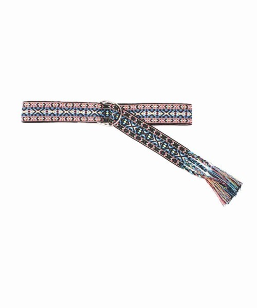 Simplicite（サンプリシテ）の「《追加》チロリアンリングベルト（ベルト・レディース・ネイビー/アイボリー/ブルー系その他/バーガンディー・FREE）」の4枚目の写真