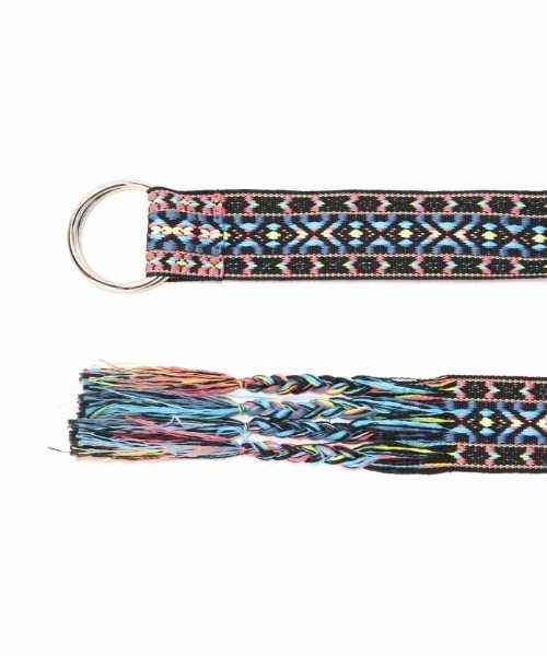 Simplicite（サンプリシテ）の「《追加》チロリアンリングベルト（ベルト・レディース・ネイビー/アイボリー/ブルー系その他/バーガンディー・FREE）」の7枚目の写真