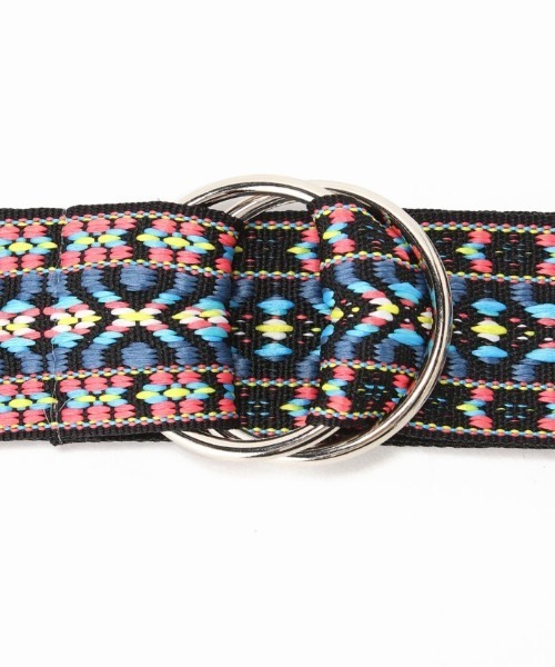 Simplicite（サンプリシテ）の「《追加》チロリアンリングベルト（ベルト・レディース・ネイビー/アイボリー/ブルー系その他/バーガンディー・FREE）」の11枚目の写真