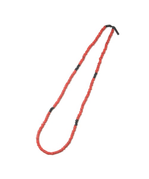 Back Channel（バックチャンネル）の「BEADS NECKLACE（ネックレス・メンズ・サックスブルー/グリーン/レッド/ブラック・ONE SIZE）」の4枚目の写真