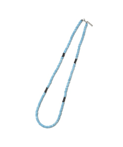 Back Channel（バックチャンネル）の「BEADS NECKLACE（ネックレス・メンズ・サックスブルー/グリーン/レッド/ブラック・ONE SIZE）」の3枚目の写真