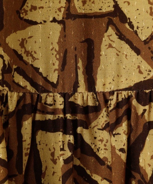 LOWRYS FARM（ローリーズファーム）の「トライアングルスカート　228826（スカート・レディース・ブラック/ベージュ・FREE）」の7枚目の写真