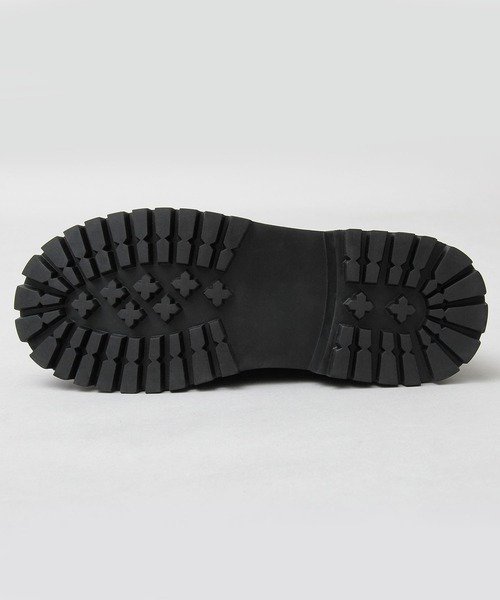 glabella（グラベラ）の「厚底 タンクソール アンティークバックル モンクストラップシューズ / フェイクレザー スリッポン（ドレスシューズ・メンズ・ブラック・S/M/L）」の10枚目の写真