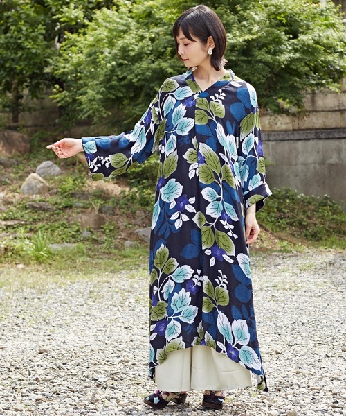 着物ワンピース セール】【カヤ】裏勝り着物ならいワンピース（ワンピース）｜カヤ