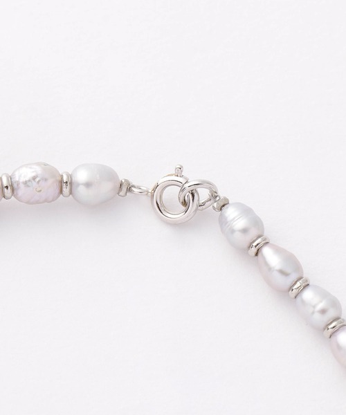 NANO universe（ナノユニバース）の「《WEB限定》パールネックレス（ネックレス・メンズ・ライトグレー・FREE）」の3枚目の写真