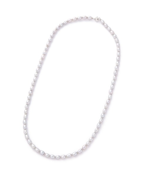 NANO universe（ナノユニバース）の「《WEB限定》パールネックレス（ネックレス・メンズ・ライトグレー・FREE）」の5枚目の写真