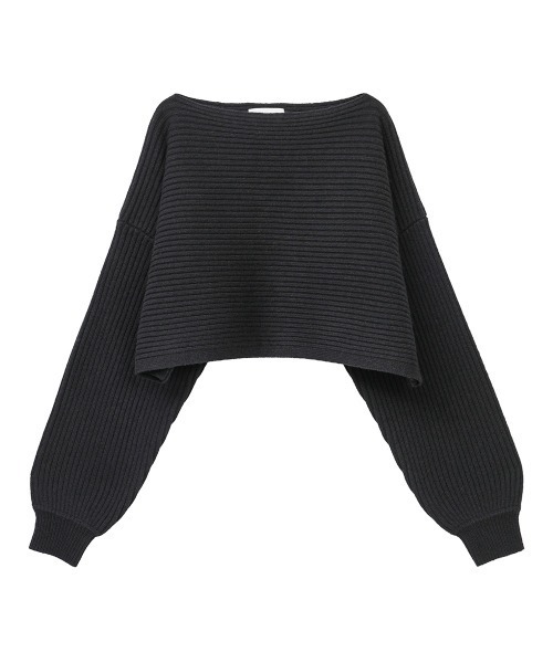 KLASICA ニット　Standard Boat Neck KNIT ブラック KLASICA】 Standard Boat Neck PO KNIT /BLACK - vektrize.com｜京都裏