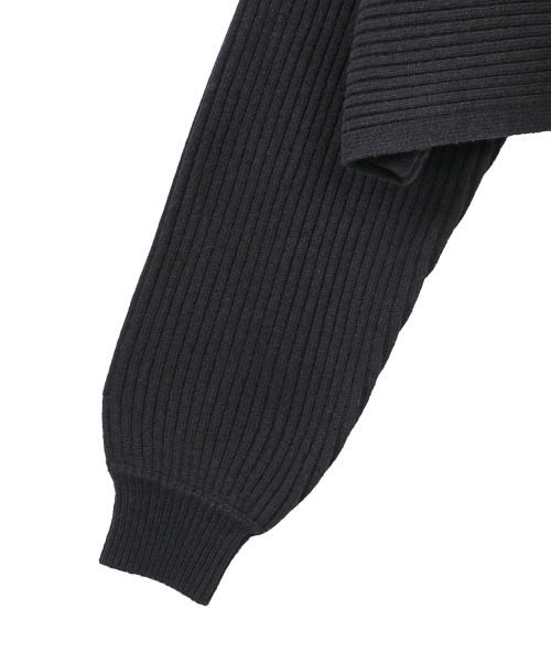 CLANE（クラネ）の「BOAT NECK SHORT KNIT TOPS（ニット/セーター