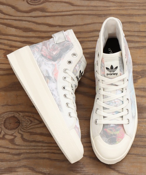 adidas(アディダス)の「adidas NIZZA PARLEY / アディダス ニッツア パーレー(スニーカー・レディース・ホワイト・23.5cm/24.5cm/26.5cm/27.5cm/28.5cm/24.0cm/25.0cm/26.0cm/27.0cm/28.0cm/23.0cm)」の7枚目の写真