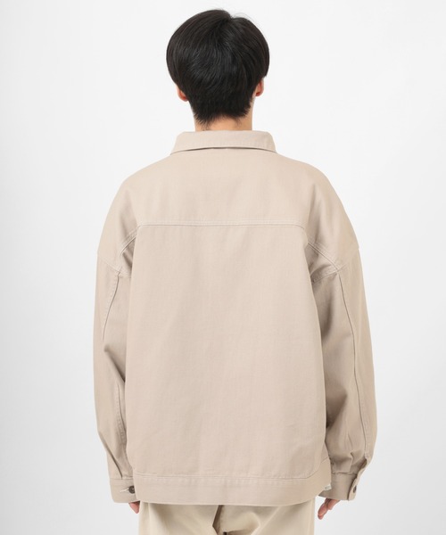 Dickies（ディッキーズ）の「【Dickies/ディッキーズ】 オーバーサイズ ワークジャケット/ カバーオール（ブルゾン・メンズ・ブラック/ベージュ/オフホワイト・M/L/XL）」の12枚目の写真