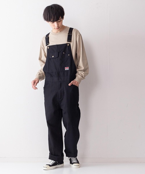 BEN DAVIS （ ベンデイビス ）/コットンオーバーオール ブラック 楽天市場】ベンデイビス オーバーオール BEN DAVIS BIB OVERALL