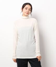 unfil | 【unfil】メリノジャージー タートルネックTシャツ WOMEN(ニット/セーター)