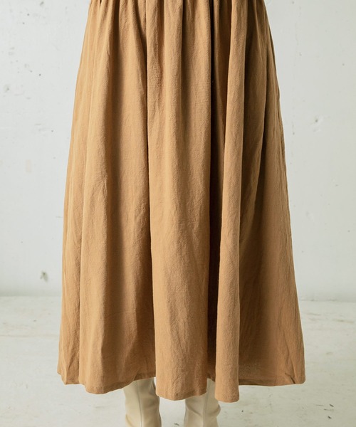 mikke（ミッケ）の「3WAYリボンウエストシャーリングボリュームスリーブワンピース（ワンピース・レディース・ブラック/ベージュ/ブラウン・FREE）」の22枚目の写真