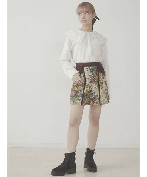 merry jenny(メリージェニー)の「スカラップダブルレースブラウス(シャツ/ブラウス・レディース・ブラック/ベージュ/オフホワイト・FREE)」の18枚目の写真