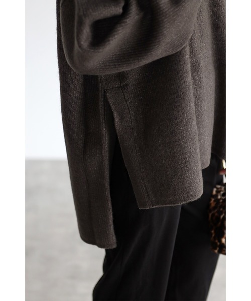 Bonjour Sagan（ボンジュールサガン）の「サイドスリットニット（ニット/セーター・レディース・グレー/アイボリー/ベージュ/ピンク系その他・FREE）」の5枚目の写真