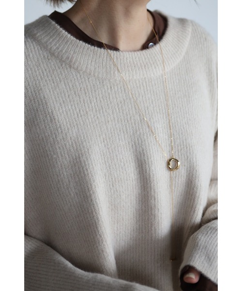 Bonjour Sagan（ボンジュールサガン）の「サイドスリットニット（ニット/セーター・レディース・グレー/アイボリー/ベージュ/ピンク系その他・FREE）」の14枚目の写真