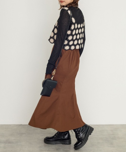 w closet(ダブルクローゼット)の「モチーフベスト+シアータートルプルオーバーSET(ニット/セーター・レディース・キナリ/ブラック・FREE)」の16枚目の写真