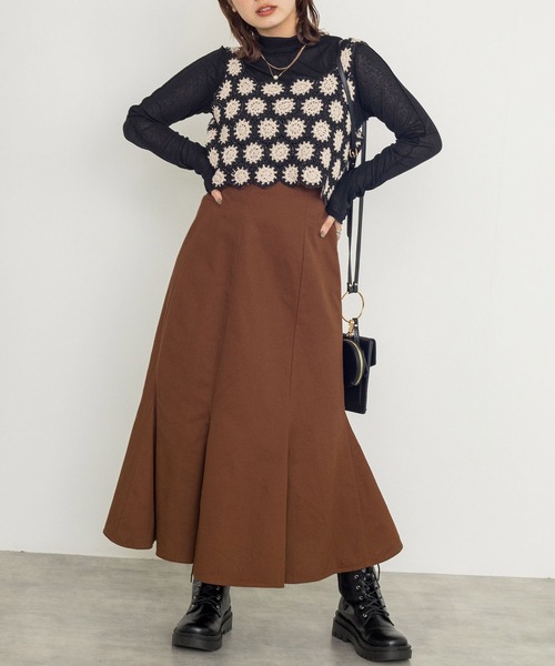 w closet(ダブルクローゼット)の「モチーフベスト+シアータートルプルオーバーSET(ニット/セーター・レディース・キナリ/ブラック・FREE)」の22枚目の写真